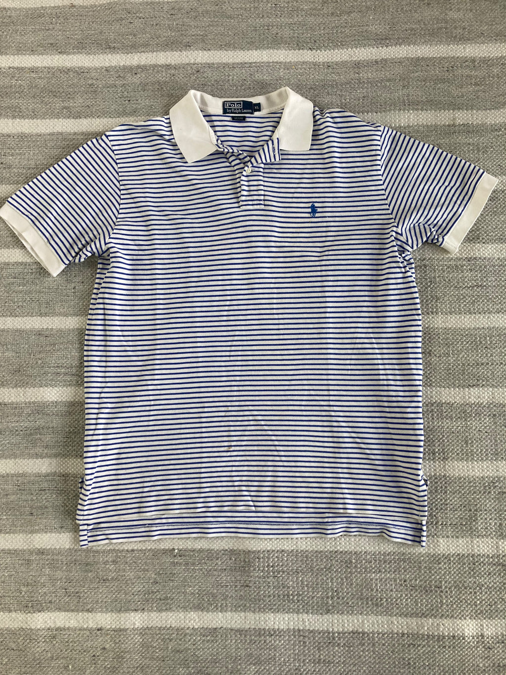 Ralph Lauren Polo blue and white striped shirt